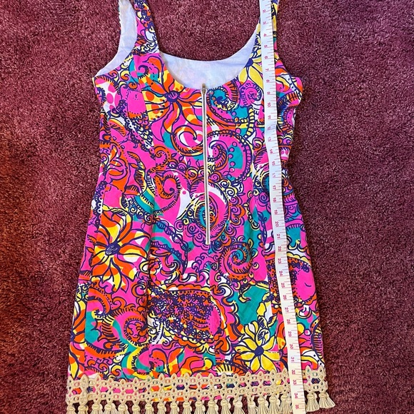 🌺Lilly Pulitzer tassel Hem Dress Sz 8 - Picture 2 of 13